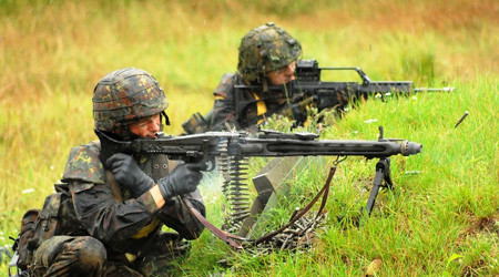 Bundeswehr-Soldaten bei einer Übung
