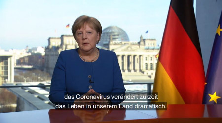 TV-Ansprache Kanzlerin Merkel zur Corona-Krise