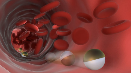 Mikroroboter im Blutgefäß