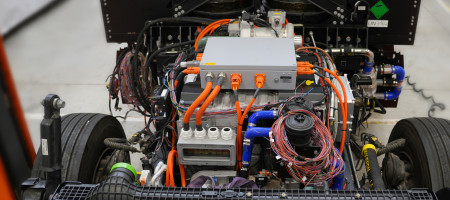 Wasserstoff LKW Motor
